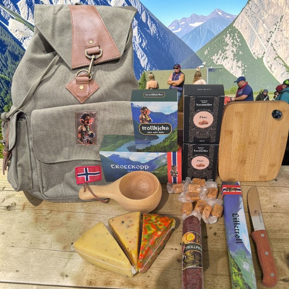 🧀 Trollsekken «Gourmet» – En smakfull osteanretning i det fri! 🌲🎒
