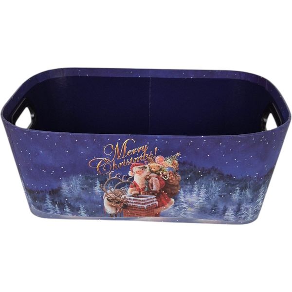 Hovedbilde Merry Christmas Gavekurv (Blå)