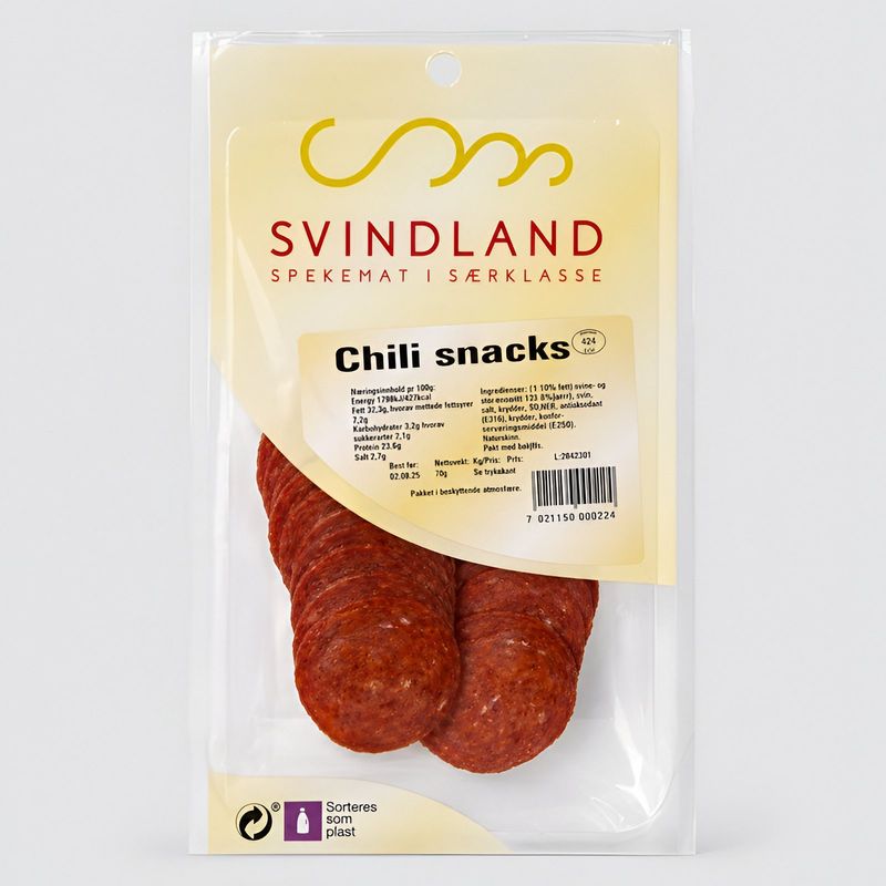 Chili Snacks 70g, Svindland