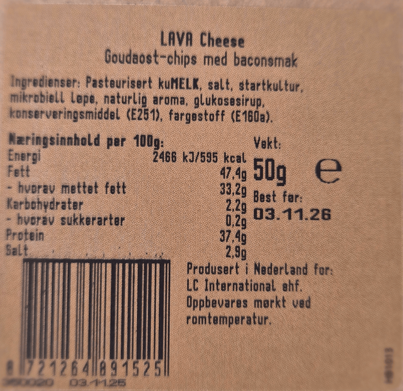 Lava Cheese- Baconsmak
