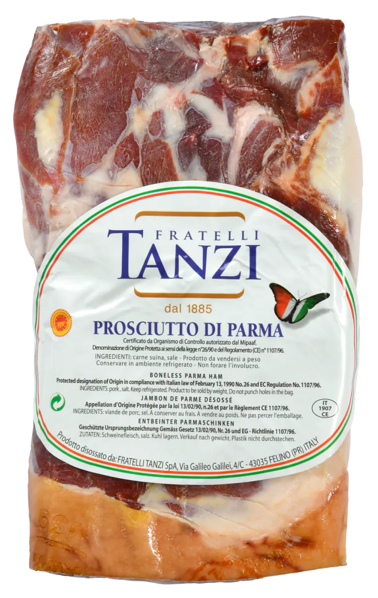 Parmaskinke, beinfri, Tanzi, ca 6-7kg