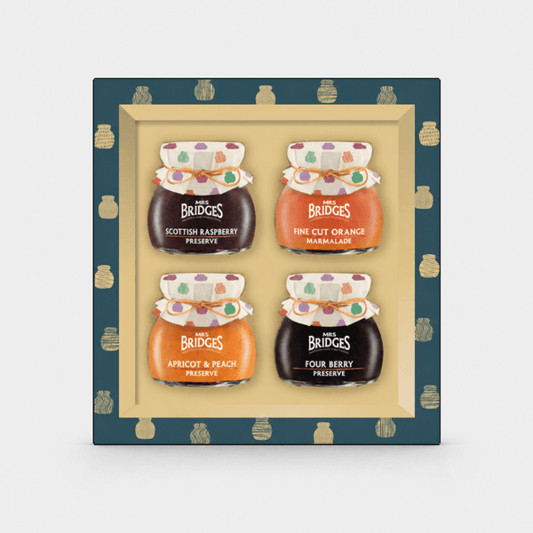 Hovedbilde Mrs Bridges Gold & Green Gift Pack (4x113g)