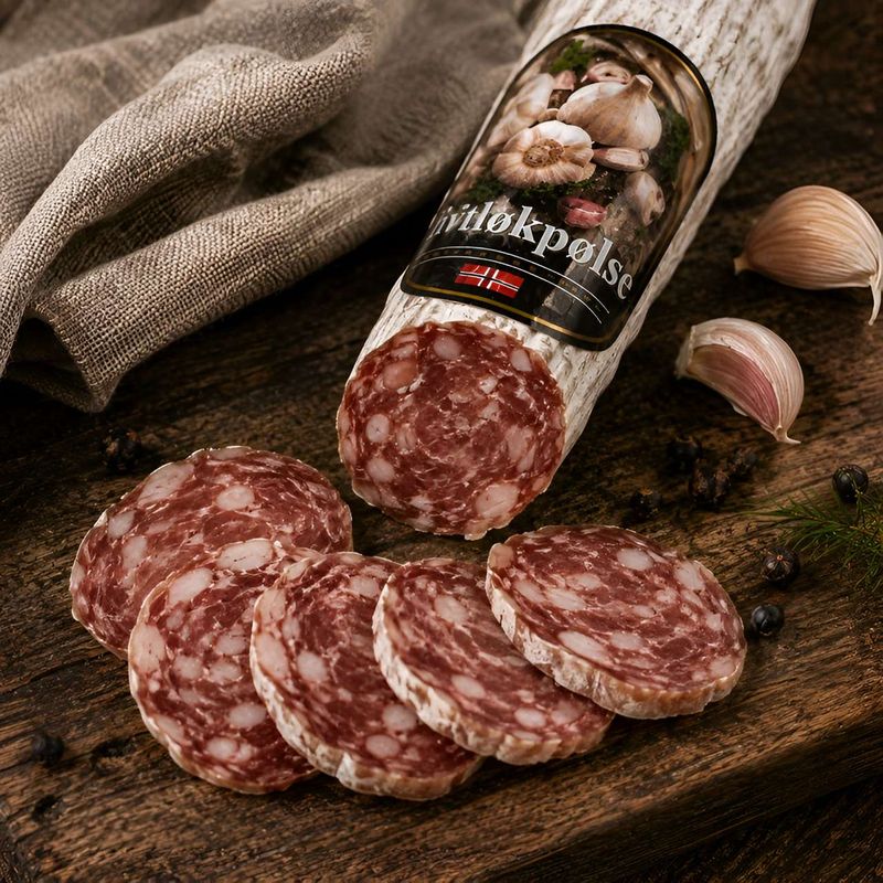 Hvitløkspølse 200g