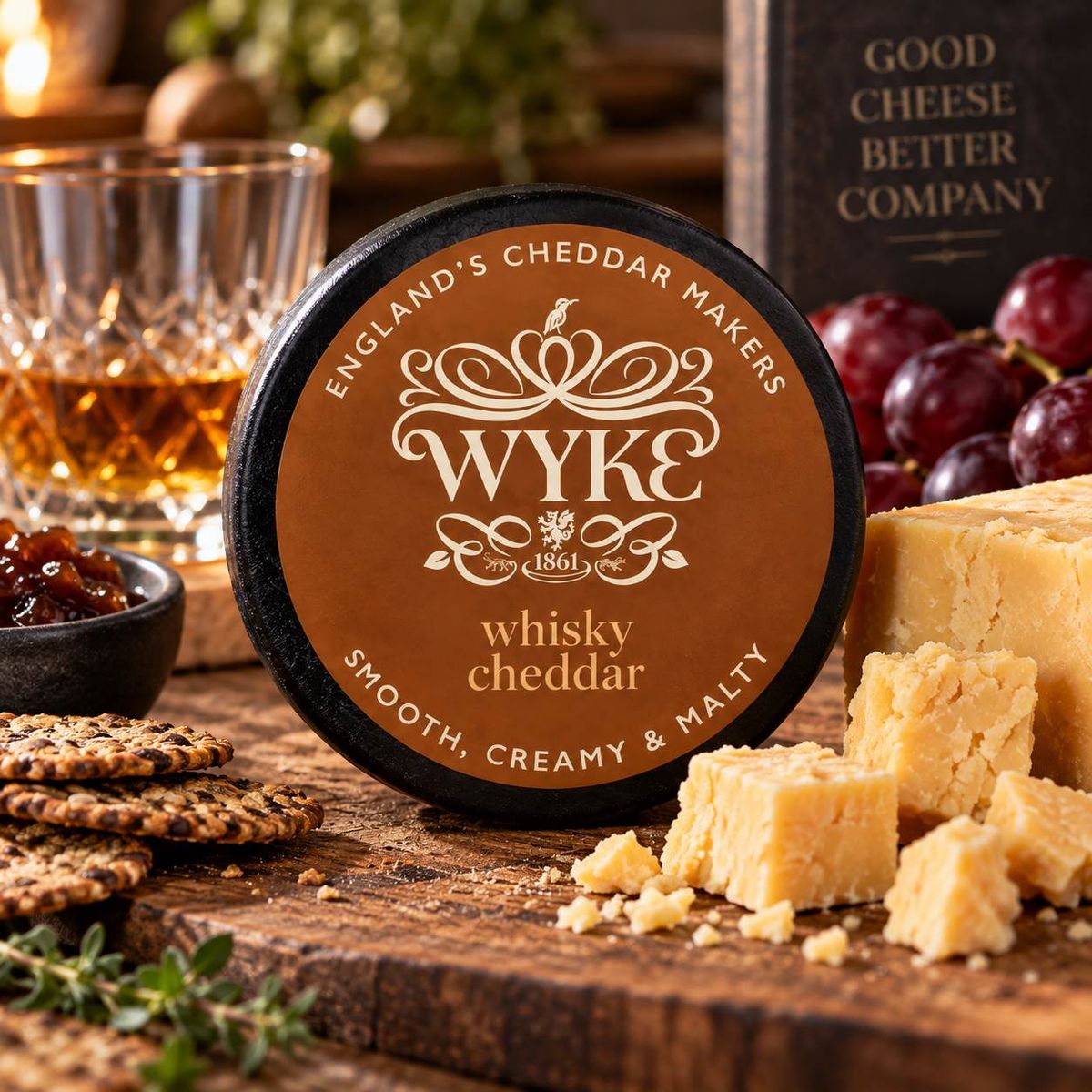 Wyke Whisky Cheddar 100g Smooth, Creamy & Malty
