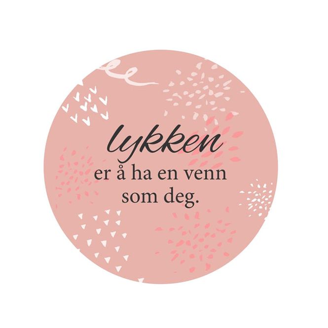 Hovedbilde Kort - Lykken er å ha en venn som deg